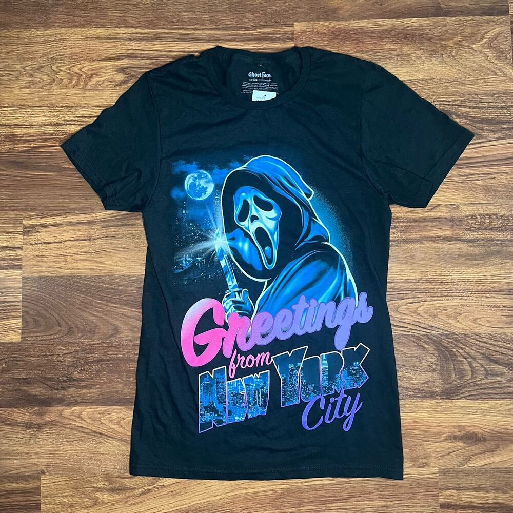 Ghost Face Scream Greetings From New York City T-Shirt NEW Hot Topic Halloween